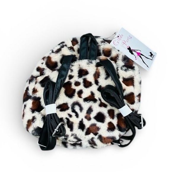 Gilda Paris Leopard Fur Mini Backpack - Picture 2 of 4